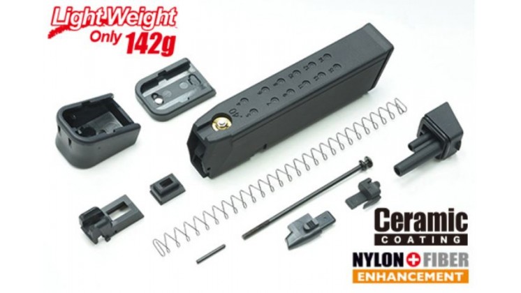 Light-Weight Magazine Kit for MARUI G17/18C/19/22/26/34 (.40 Marking/Black)